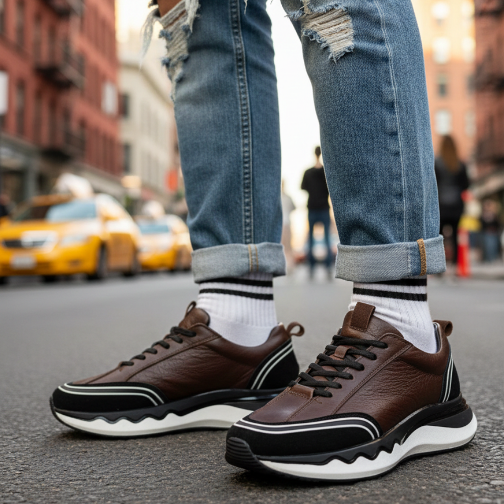 2024 Hakiki Deri Erkek Sneakers