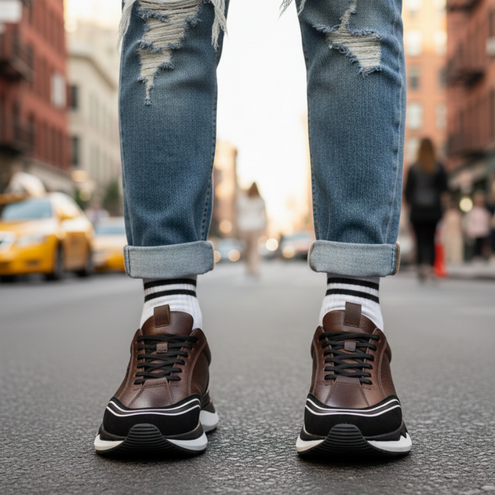 2024 Hakiki Deri Erkek Sneakers