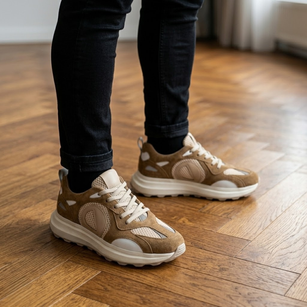 2012 Hakiki Deri Erkek Sneakers Eva