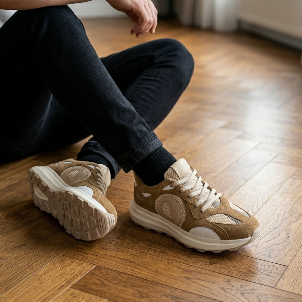 2012 Hakiki Deri Erkek Sneakers Eva
