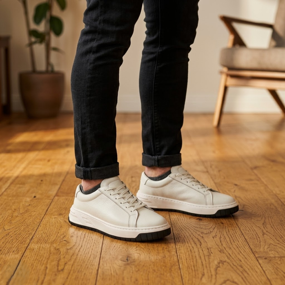 4253 Floter Hakiki Deri Erkek Casual