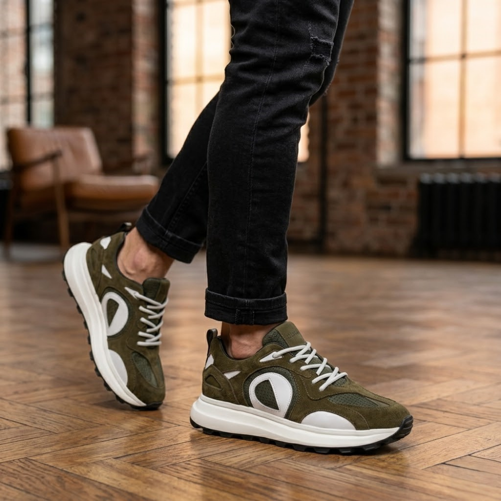 2012 Hakiki Deri Erkek Sneakers Eva