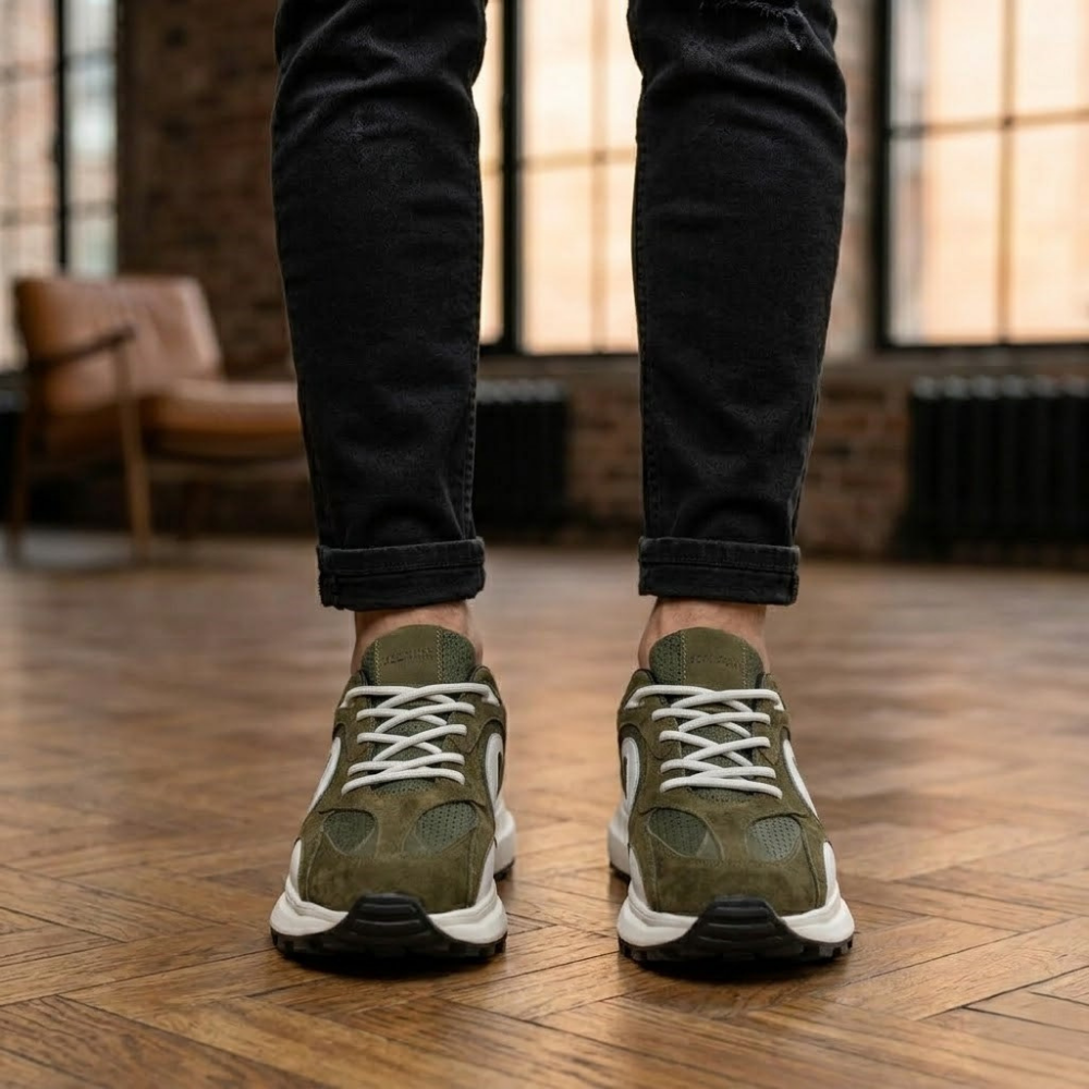 2012 Hakiki Deri Erkek Sneakers Eva