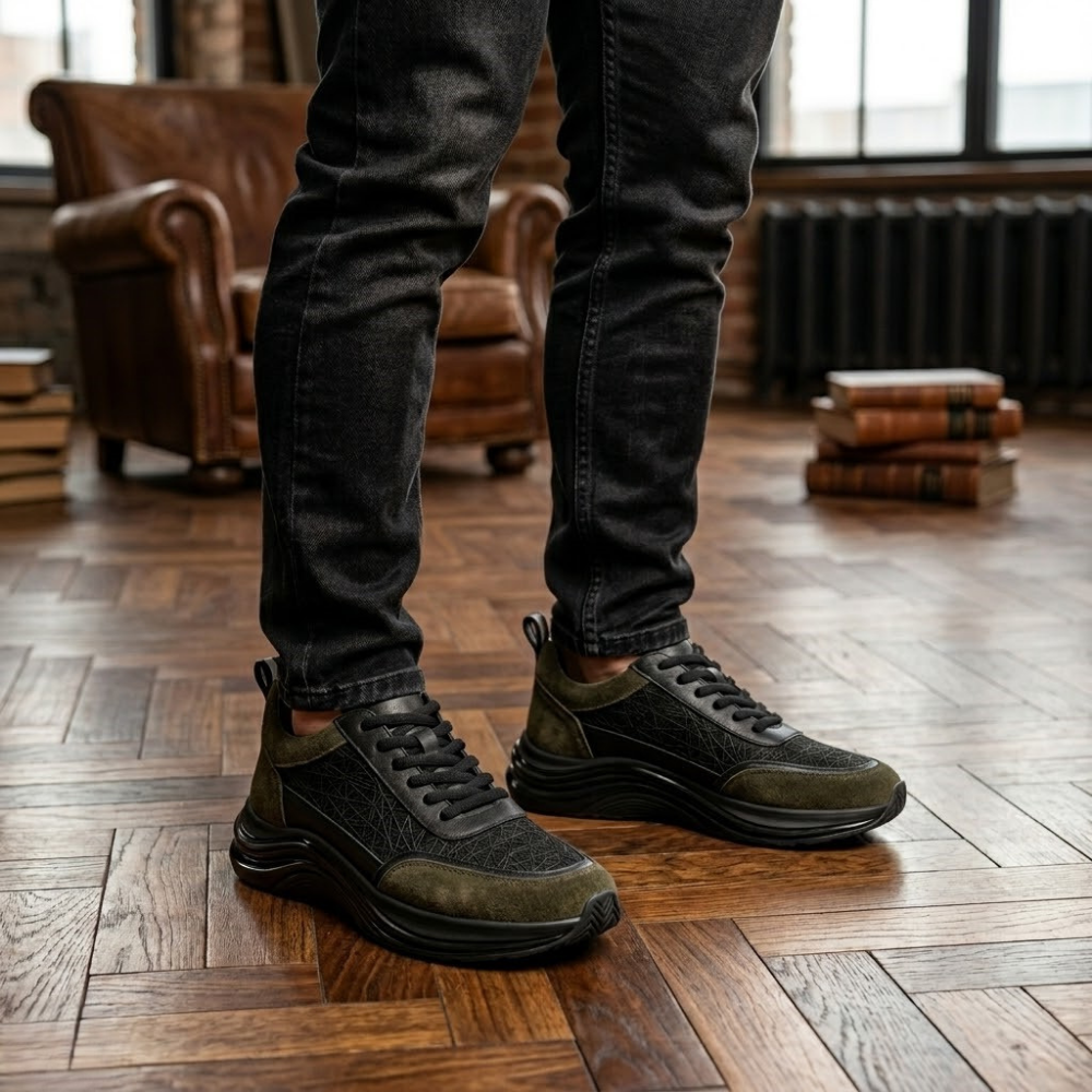 1074 Hakiki Deri Erkek Sneakers