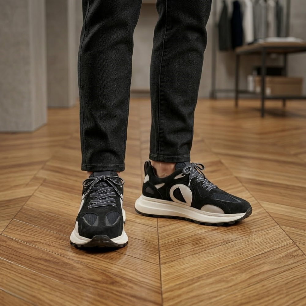 2012 Hakiki Deri Erkek Sneakers Eva