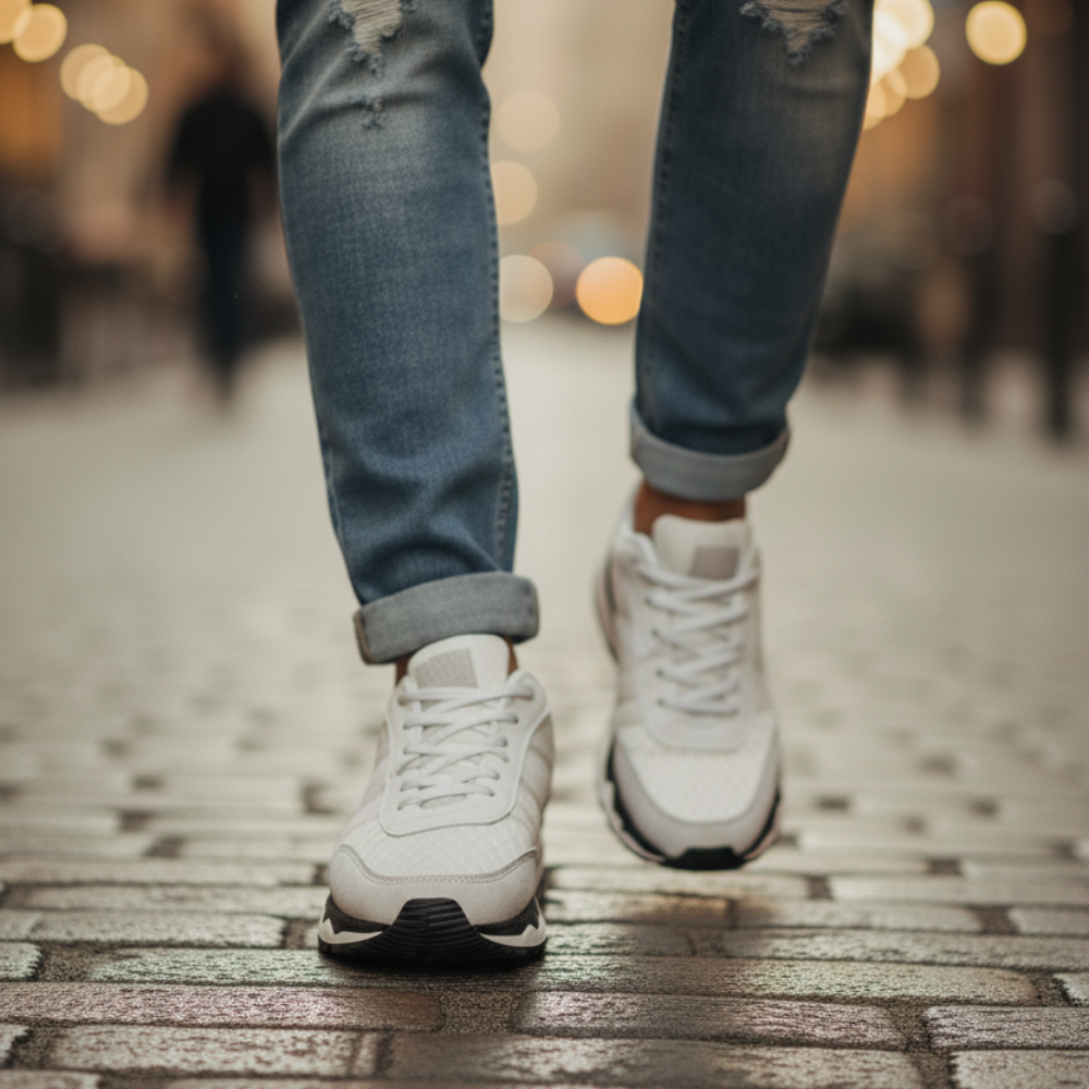 1091 Paraşüt Hakiki Deri Erkek Sneakers