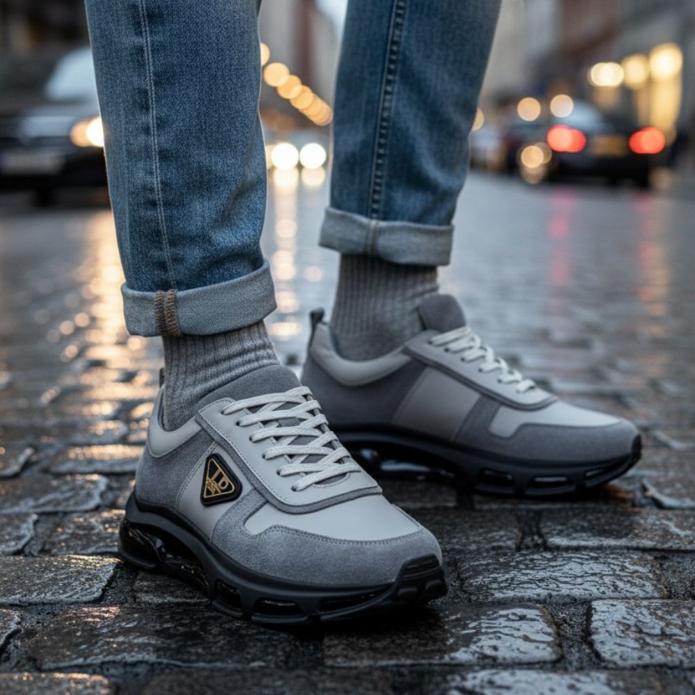 2027 Süet Hakiki Deri Erkek Sneakers