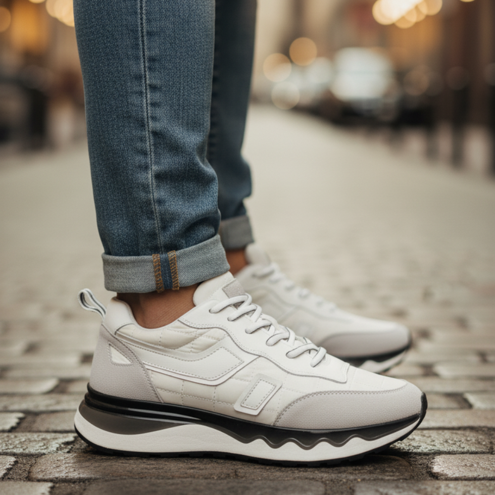 1091 Paraşüt Hakiki Deri Erkek Sneakers