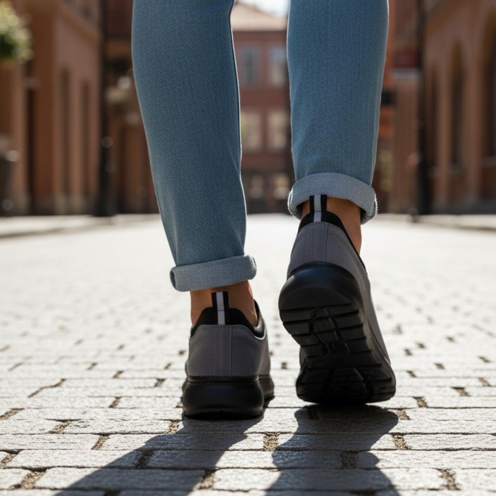 1106 Siyah Hakiki Deri Erkek Sneakers