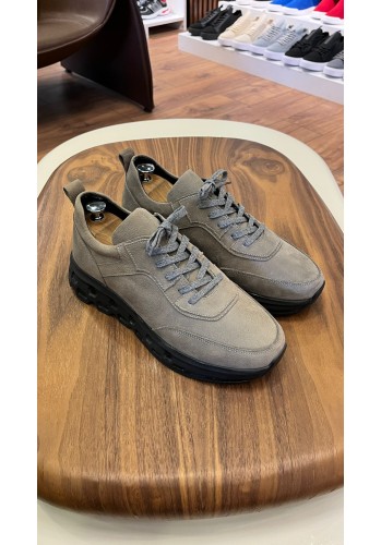 10000 Kahve Siyah Taban Hakiki Deri Erkek Sneakers