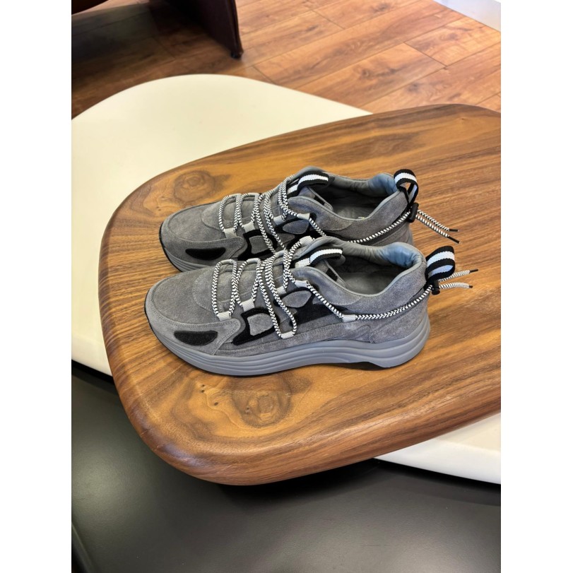 1100 Füme Hakiki Deri Erkek Sneakers