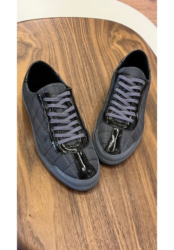 4253 Füme Paraşüt Hakiki Deri Erkek Sneakers