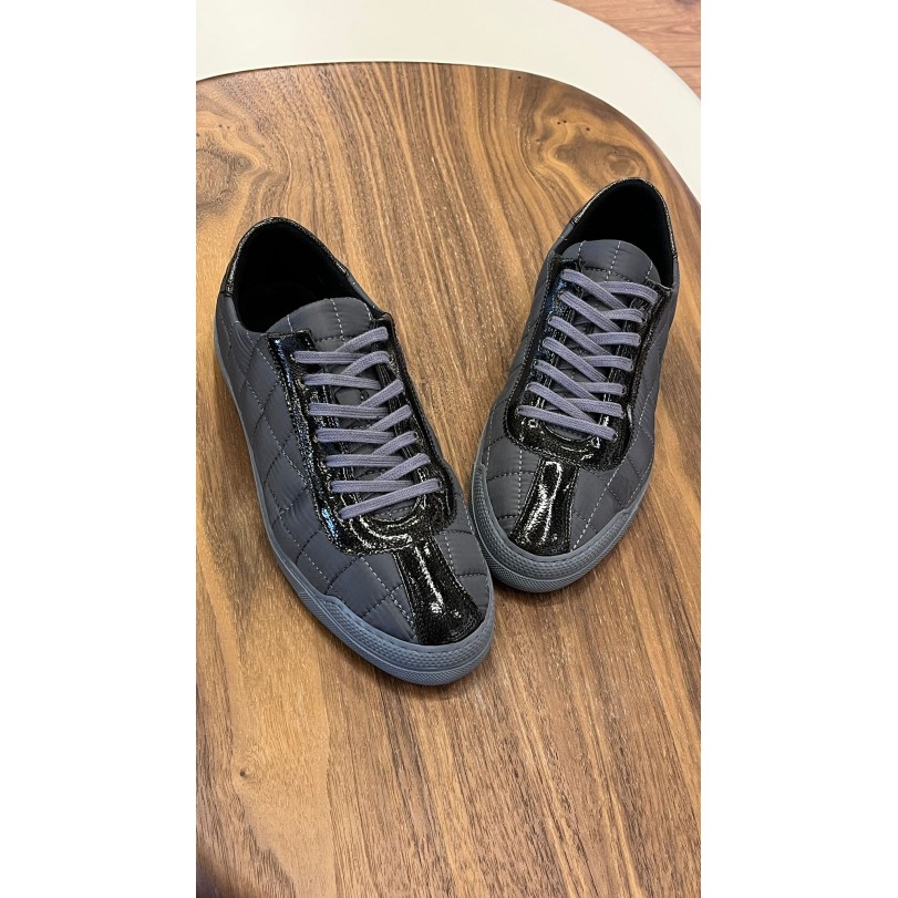 4253 Füme Paraşüt Hakiki Deri Erkek Sneakers