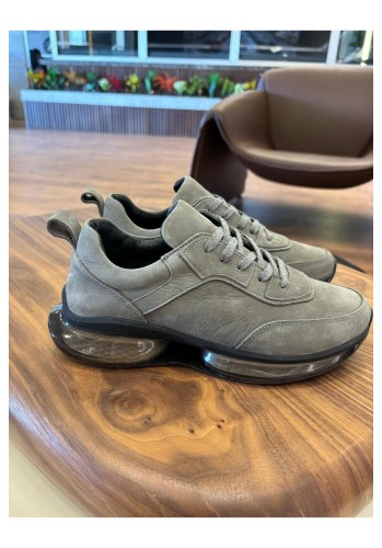 10000 Füme Balon Taban Hakiki Deri Erkek Sneakers