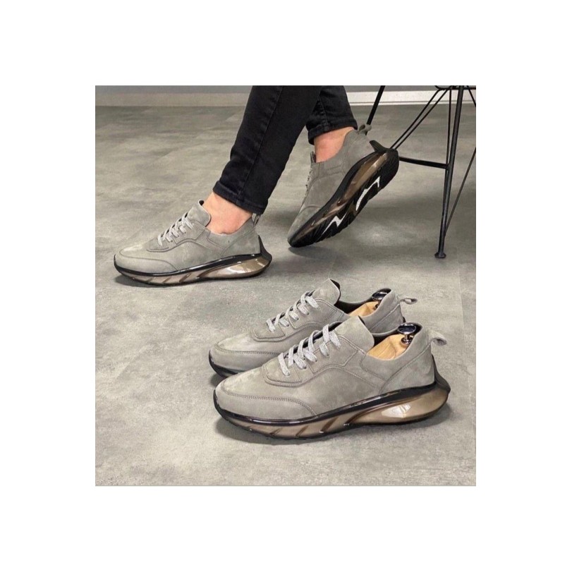 10000 Füme Nubuk Hakiki Deri Erkek Sneakers