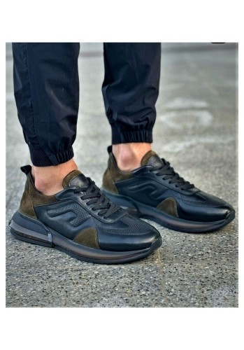 1038 Haki Nubuk Hakiki Deri Erkek Sneakers