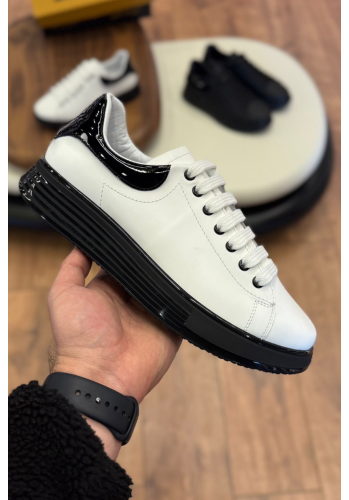 1051 Beyaz Hakiki Deri Erkek Sneakers
