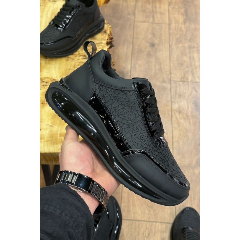1074 Cam Kırığı Hakiki Deri Erkek Sneakers