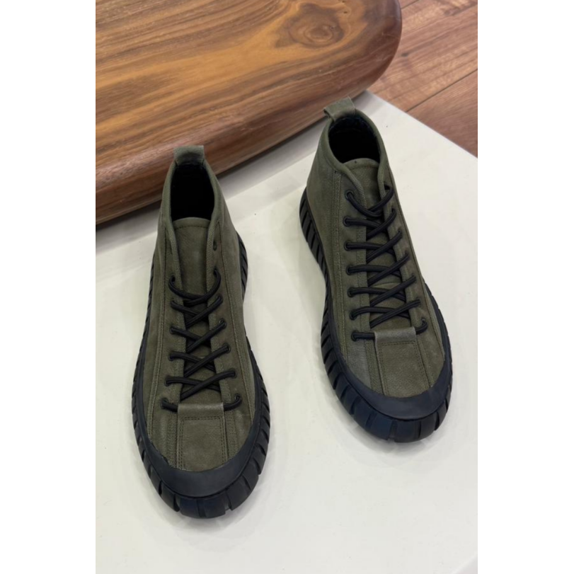 1085 Haki Nubuk Hakiki Deri Erkek Bot