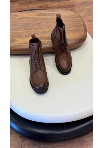 9102 Kahve Cilt Hakiki Deri Bot