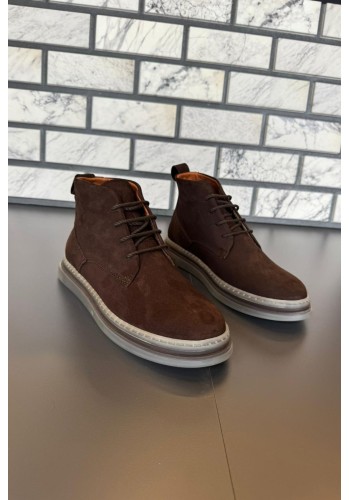 10600 Kahverengi Nubuk Hakiki Deri Erkek Bot