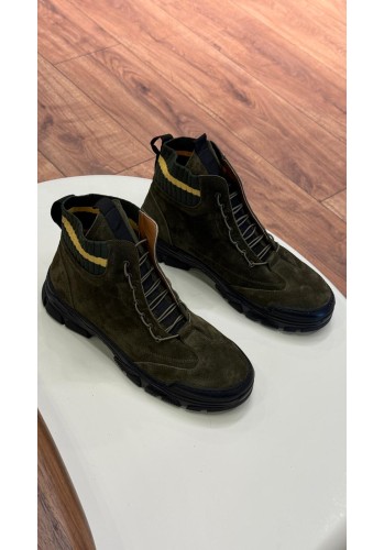 10500 Haki Süet Hakiki Deri Erkek Bot
