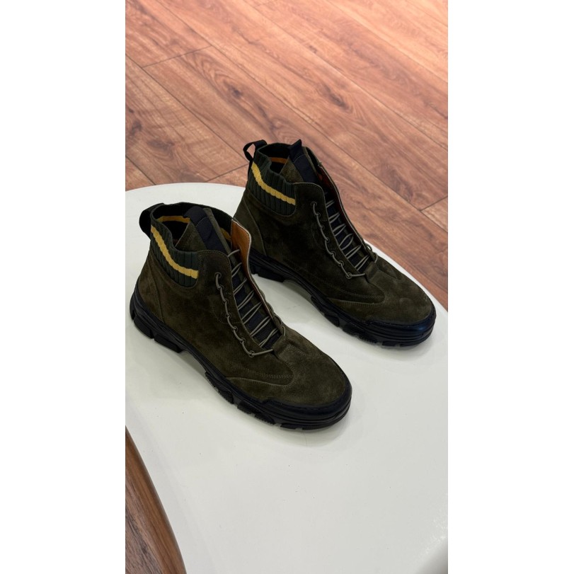 10500 Haki Süet Hakiki Deri Erkek Bot