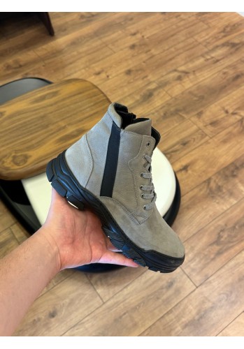 9202 Füme Nubuk Hakiki Deri Bot