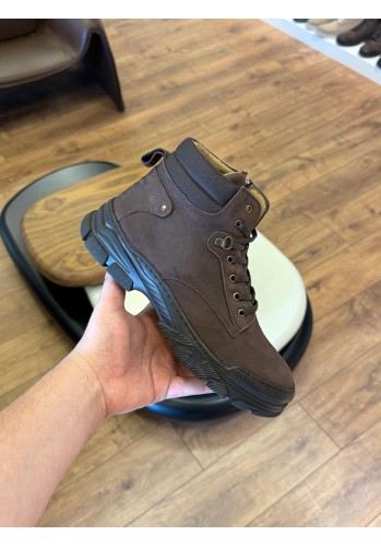 9208 Kahverengi Nubuk Hakiki Deri Bot